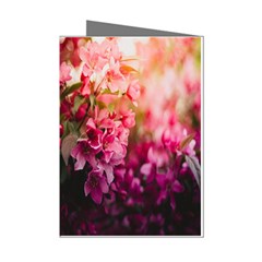 Pink Flower Mini Greeting Cards (Pkg of 8)