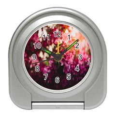 Pink Flower Travel Alarm Clock