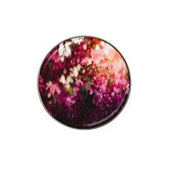 Pink Flower Hat Clip Ball Marker