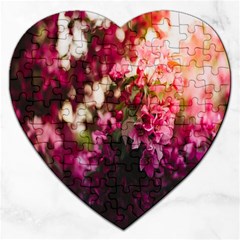 Pink Flower Jigsaw Puzzle (Heart)