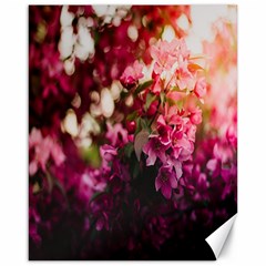 Pink Flower Canvas 16  x 20 