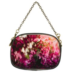 Pink Flower Chain Purse (One Side)