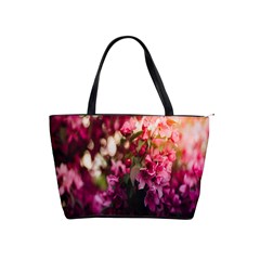 Pink Flower Classic Shoulder Handbag