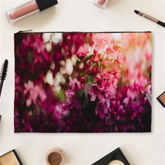 Pink Flower Cosmetic Bag (XL)