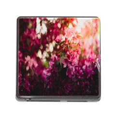 Pink Flower Memory Card Reader (Square 5 Slot)