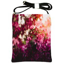 Pink Flower Shoulder Sling Bag