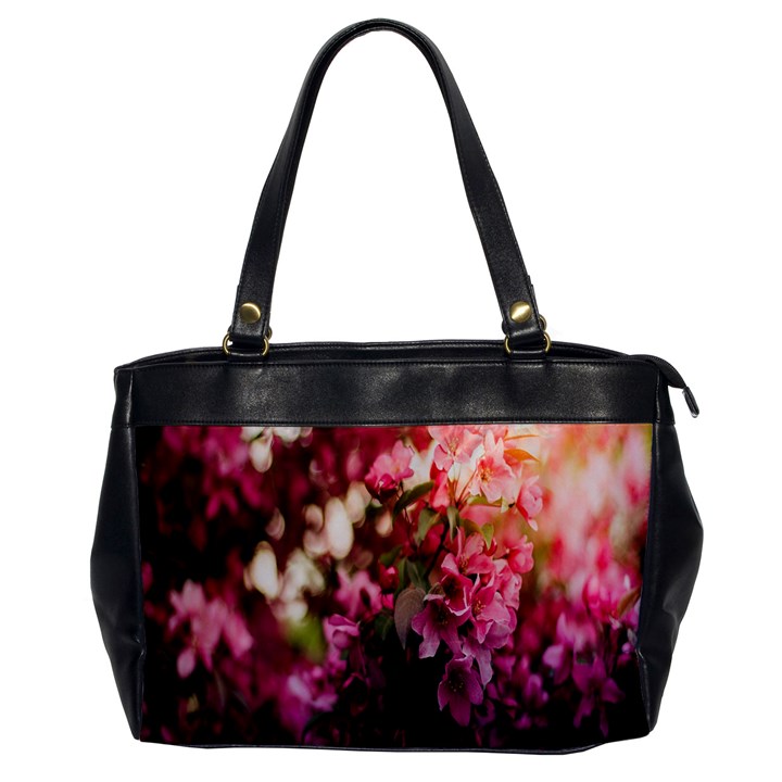 Pink Flower Oversize Office Handbag