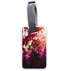 Pink Flower Luggage Tag (one Side) by artworkshop