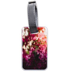 Pink Flower Luggage Tag (two sides)