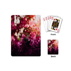 Pink Flower Playing Cards Single Design (Mini)