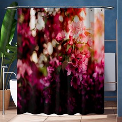 Pink Flower Shower Curtain 60  x 72  (Medium) 