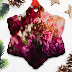 Pink Flower Ornament (Snowflake)