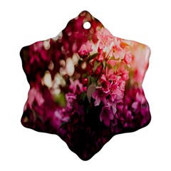 Pink Flower Ornament (snowflake)