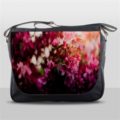 Pink Flower Messenger Bag