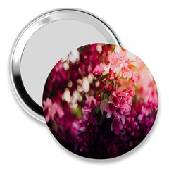 Pink Flower 3  Handbag Mirrors