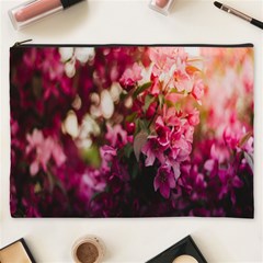 Pink Flower Cosmetic Bag (XXXL)