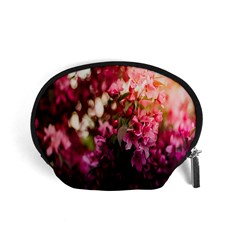 Pink Flower Accessory Pouch (Small)