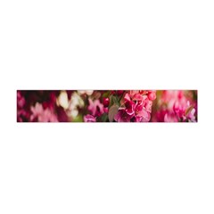 Pink Flower Premium Plush Fleece Scarf (Mini)