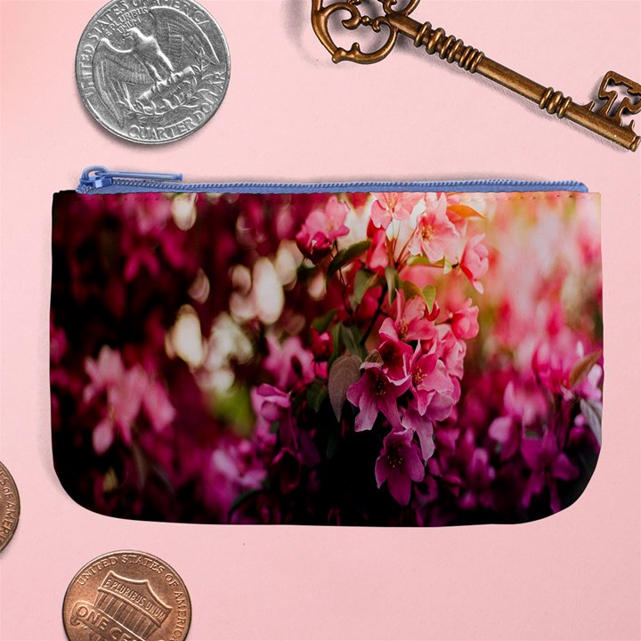 Pink Flower Large Coin Purse