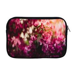 Pink Flower Apple MacBook Pro 17  Zipper Case