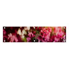 Pink Flower Banner and Sign 4  x 1 