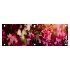 Pink Flower Banner and Sign 6  x 2 