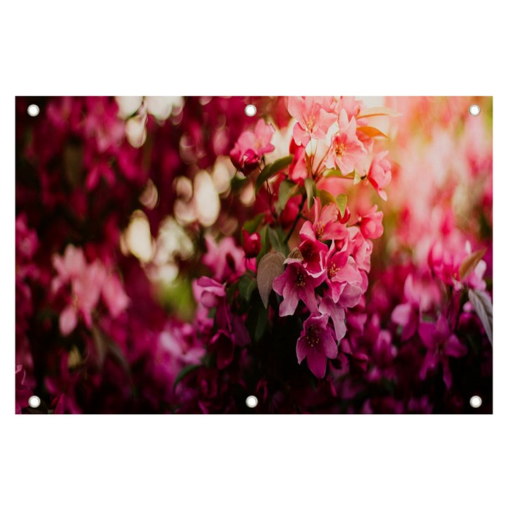 Pink Flower Banner and Sign 6  x 4 