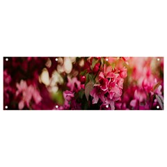 Pink Flower Banner and Sign 9  x 3 