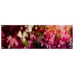 Pink Flower Banner and Sign 9  x 3  Front