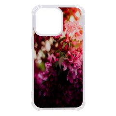 Pink Flower Iphone 13 Pro Tpu Uv Print Case by artworkshop