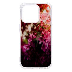 Pink Flower Iphone 14 Pro Tpu Uv Print Case by artworkshop