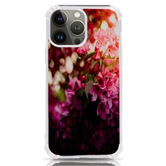 Pink Flower Iphone 13 Pro Max Tpu Uv Print Case by artworkshop