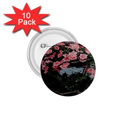 Pink Peony  Flower 1.75  Buttons (10 pack)