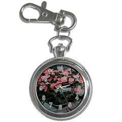 Pink Peony  Flower Key Chain Watches