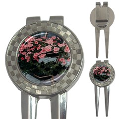 Pink Peony  Flower 3-in-1 Golf Divots