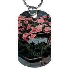 Pink Peony  Flower Dog Tag (One Side)