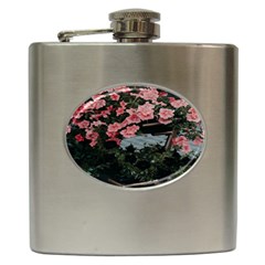 Pink Peony  Flower Hip Flask (6 oz)