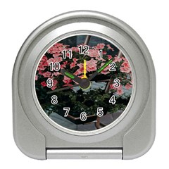 Pink Peony  Flower Travel Alarm Clock