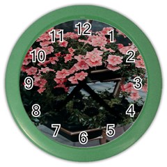 Pink Peony  Flower Color Wall Clock