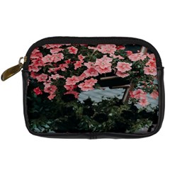 Pink Peony  Flower Digital Camera Leather Case