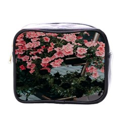 Pink Peony  Flower Mini Toiletries Bag (One Side)