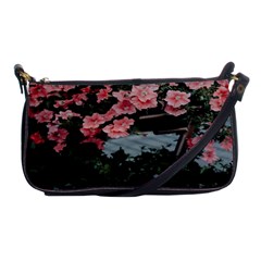 Pink Peony  Flower Shoulder Clutch Bag by artworkshop