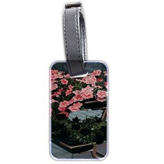 Pink Peony  Flower Luggage Tag (two sides)