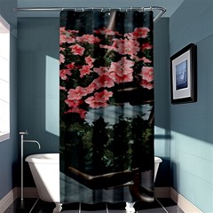 Pink Peony  Flower Shower Curtain 36  x 72  (Stall) 