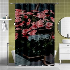 Pink Peony  Flower Shower Curtain 48  x 72  (Small) 