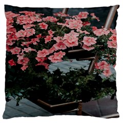 Pink Peony  Flower Large Cushion Case (One Side)