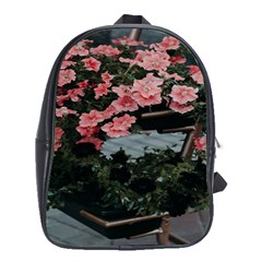 Pink Peony  Flower School Bag (XL)