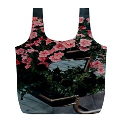 Pink Peony  Flower Full Print Recycle Bag (L)