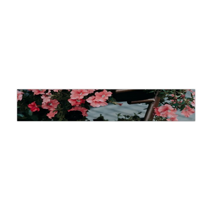 Pink Peony  Flower Premium Plush Fleece Scarf (Mini)