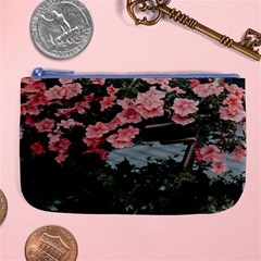 Pink Peony  Flower Large Coin Purse